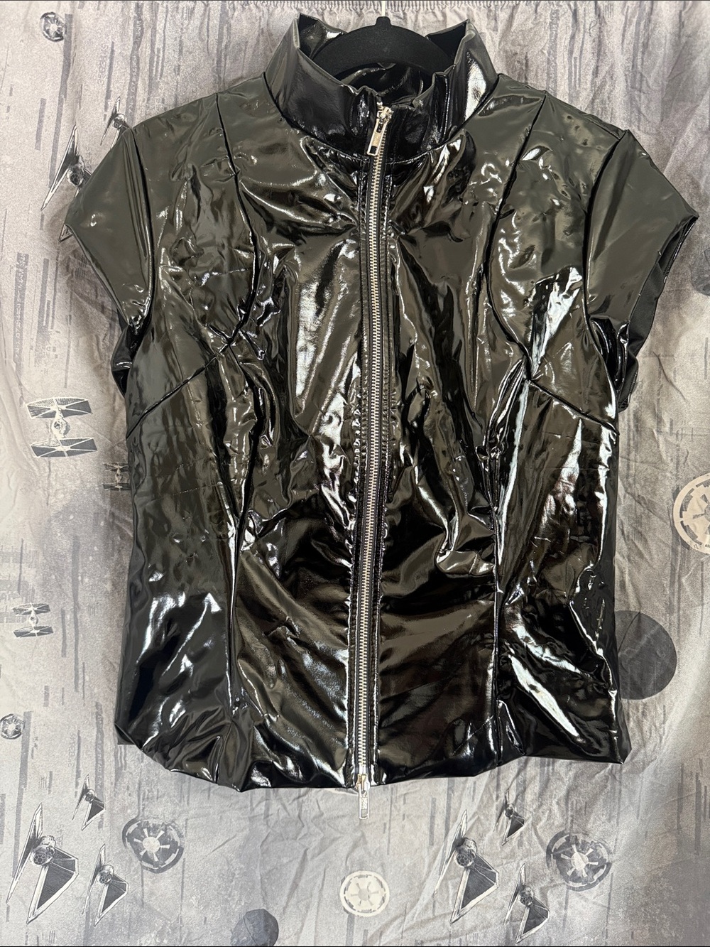 NIB FOREST INK VIDEO VIXEN VINYL ZIP TOP SZ XL/2X